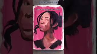 Gouache painting portrait: why placing an under layer?  shorts