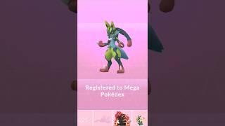 First ever shiny lucario mega evolution