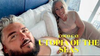 UTOPIA of the SEAS STAYING ON THE SHIP IN COCO CAY