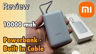 Review Xiaomi 10000 mAh PowerBank with Built in USB C Cable P15ZM