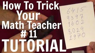 How to trick your math teacher 11 Tutorial - Math tricks revealed