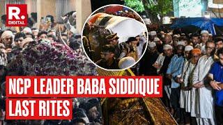 Final Rites Of Baba Siddique: Zeeshan Siddique Leads Funeral Procession For Father Baba Siddique