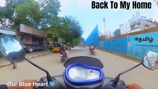 Blue Heart Back To My Home | Yamaha Ray ZR 125CC | Tamil Vlog | Moto Vlog | RMSF 