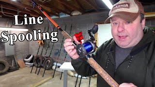 How to spool fishing line on a Catfish baitcaster