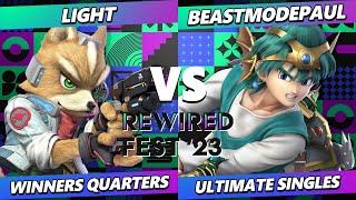 ReWired Fest 2023 - Light (Fox) Vs. BeastModePaul (Hero) Smash Ultimate - SSBU