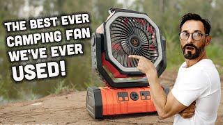 The best Portable Camping Fan with built in Light & Remote Control!