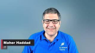 How to contact the trainer Maher Haddad and what are his materials?