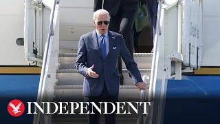 Watch again: Joe Biden lands in Japan for G7 summit