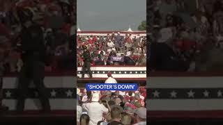 Moment Secret Service shout ‘SHOOTER’S DOWN’ at Trump rally