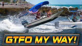 BIRTH OF A NEW LEGEND AT BOCA INLET ? WOW! | HAULOVER INLET BOATS | WAVY BOATS