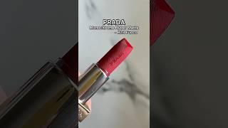 PRADA Beauty Monochrome Hyper Matte Lipstick - RD28 Fuoco | Lip swatch  #lipstick #lipswatches