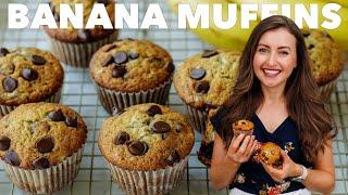 Easy Chocolate Chip Banana Muffins Recipe | Kid-Approved Snack!