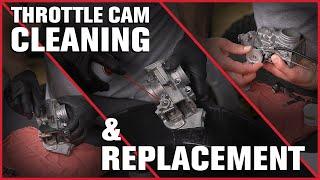 Keihin FCR Carburetor Throttle Cam Cleaning and Replacement