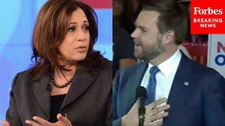 'I'm Going To Say Something Nice About Kamala Harris...': JD Vance Blasts Kamala Harris's Interviews