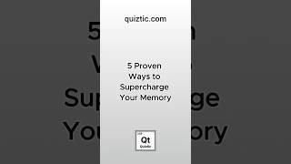 Top 5 Tips to Improve Your Memory!  #quiztic