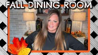 NEW DINING ROOM SET | FALL DECORATING IN THE DINING ROOM