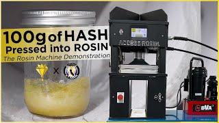 100g of hash pressed into ROSIN with Eli on The Rosin Machine by Access Rosin ®