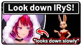 IRyS found the reason why Chat wanted her to look down...  【Hololive EN】