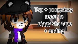 Tsp + pony,zizzy react to piggy vhs tape + ending