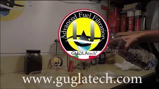 Guglatech fuel filter 100% water separation test