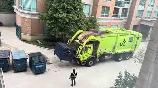 Garbage trucks in Toronto