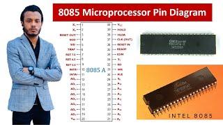 8085 microprocessor pin diagram || 8085 pin diagram trick || Bangla
