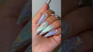 Use Vettsy Rainbow Cat Eye Gel With Reflective Glitter Gel| Tutorial For Glitter Nails