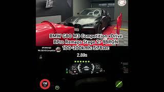 BMW M3 G80 xDrive Stage 2+ 98RON by BPro Remaps Acceleration times 100-200 Dragy