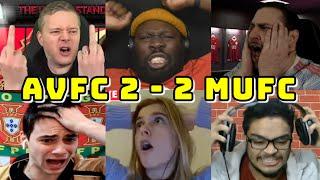 BEST COMPILATION | ASTON VILLA VS MAN UNITED 2-2 | LIVE WATCHALONG MUFC FANS CHANNEL