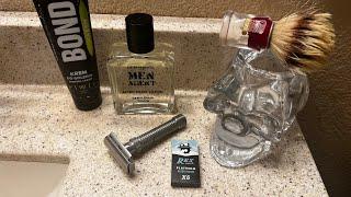 New- Rex Blade, Rex Ambassador, Bond Fresh Shave Soap & Men Agent Aftershave.