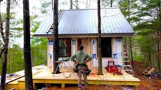 Snow’s Coming! The Final Push to Finish My Cabin Exterior - Offgrid Cabin Build