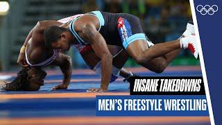 10 minutes of insane takedowns in men's freestyle wrestling! ‍️ 