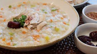 Korean chicken porridge (dakjuk)