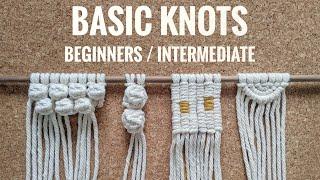 MACRAME KNOTS TUTORIAL | BEGINNERS / INTERMEDIATE | BERRY KNOT | SEMI CIRCLE WALL HANGING