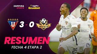 Liga Deportiva Universitaria 3 - 0 Libertad FC / Resumen Fecha 4 / 2da Etapa / LigaPro Ecuabet