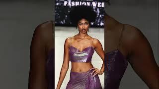 Jasmine “ chola girl” walking the runway for oh Polly #fashion #clothingbrand | style trends catwalk