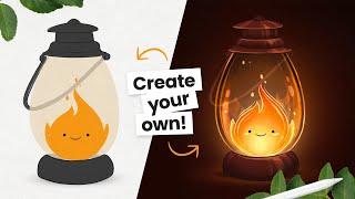 Learn How To Draw A Kawaii Fire Friend  Easy and fun!