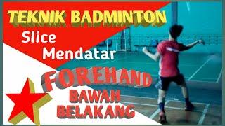 BADMINTON TECHNIQUES - Lower back forehand (English Subtitles)