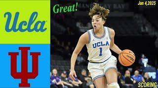 Indiana Hoosiers vs #1 UCLA Bruins women's basketball Game Highlights | Jan 4,2025 | NCAAW TODAY