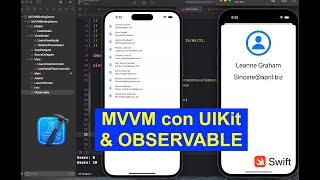 Como utilizar la arquitectura #MVVM con UIKit en iOS y swift con un #observable genérico