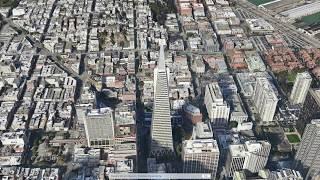 FLYING OVER SAN FRANCISCO [WITH 3D FLYOVER]