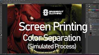 Color Separation (Simulated Process) | Photoshop Tutorial | Screen Printing