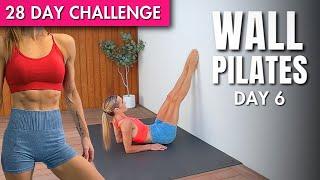 20 Min Wall Pilates Workout | 28 DAY WALL PILATES CHALLENGE Day 6