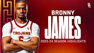 Bronny James USC Men's Basketball 2023-24 Season Highlights