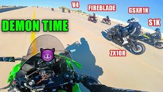 RARE ZX10R-R RACES FAST SUPERBIKES | Fireblade, S1000rr, GSX-R1000, Panigale V4