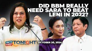 Matatalo ba talaga si BBM kay Leni kung di nag-bise si Sara Duterte?