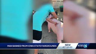 Man banned from the Iowa State Fair for life, both sides of the story