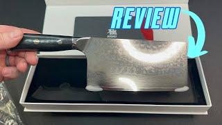 One Minute Review: KYOKU Vegetable Cleaver Knife - 7" - Shogun Series