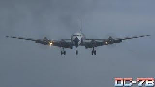 Eastern DC-7 at St Maarten with Crosswind