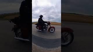 Riding a jawa 354